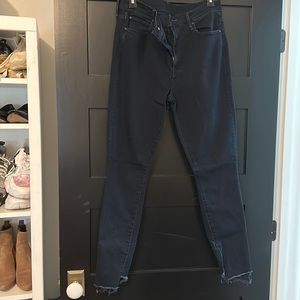 Mother dark denim jeans